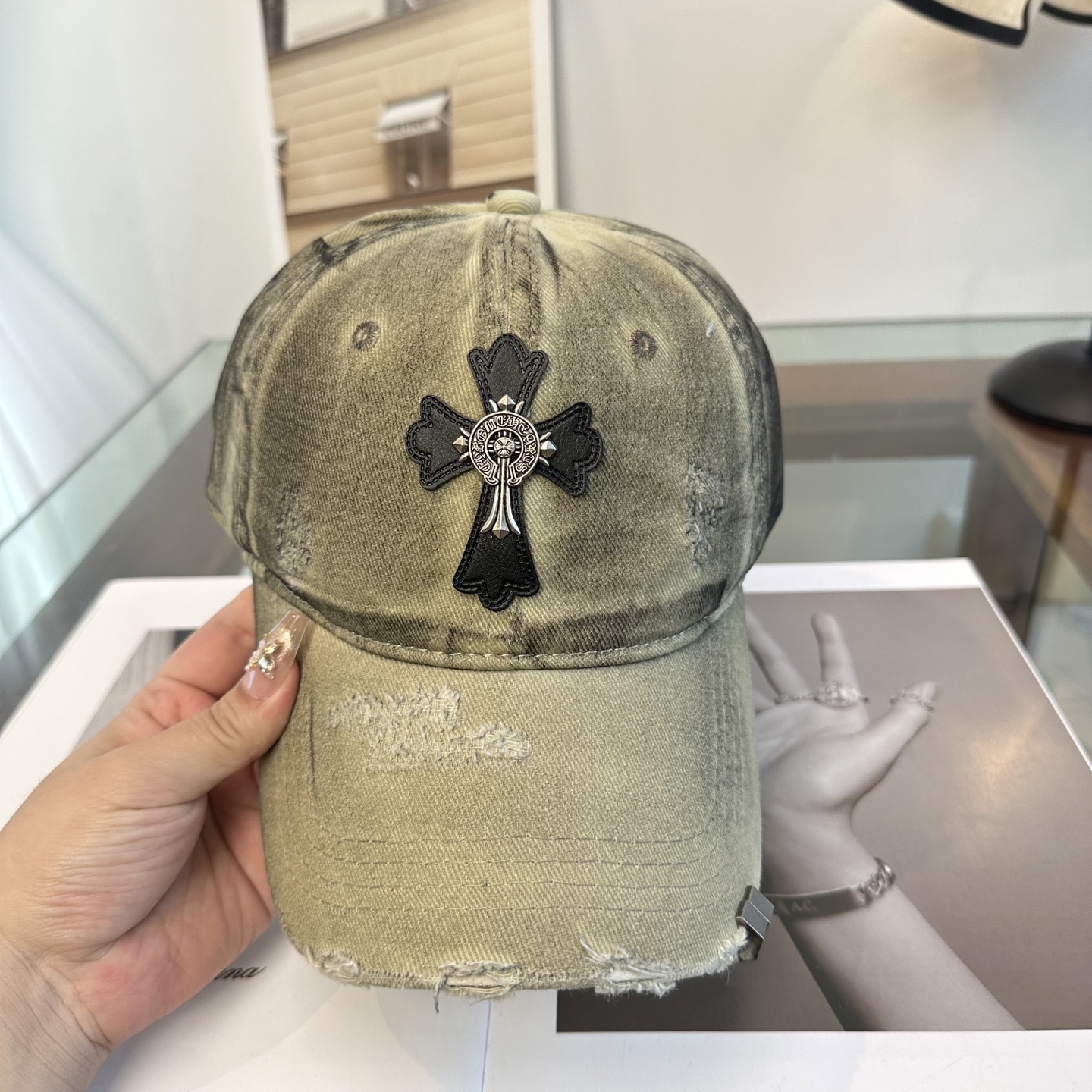 Chrome hearts 克罗心 新款十字架 高品质棒球帽，高端定制版！网红时尚博主同款！墙裂推荐！质