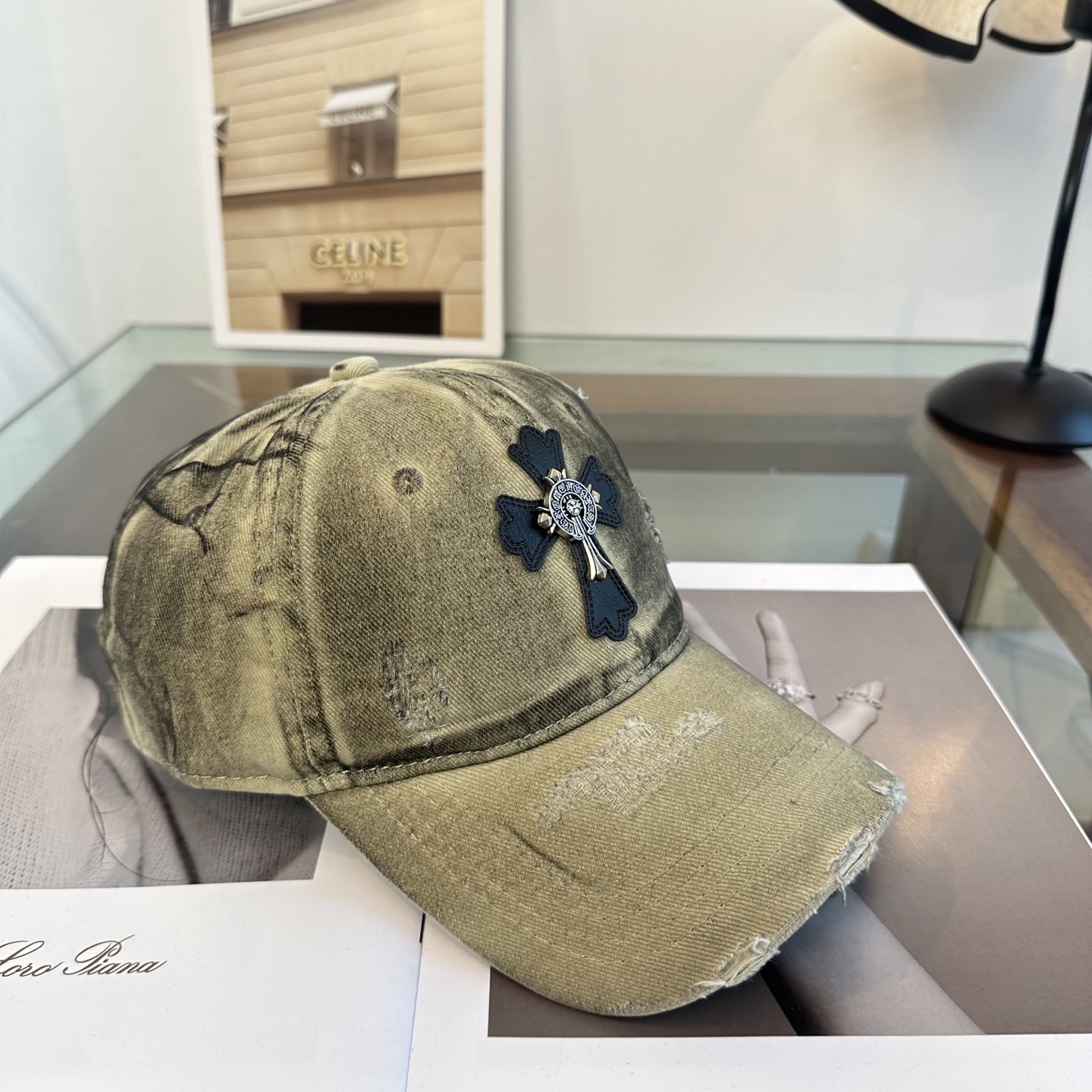 Chrome hearts 克罗心 新款十字架 高品质棒球帽，高端定制版！网红时尚博主同款！墙裂推荐！质