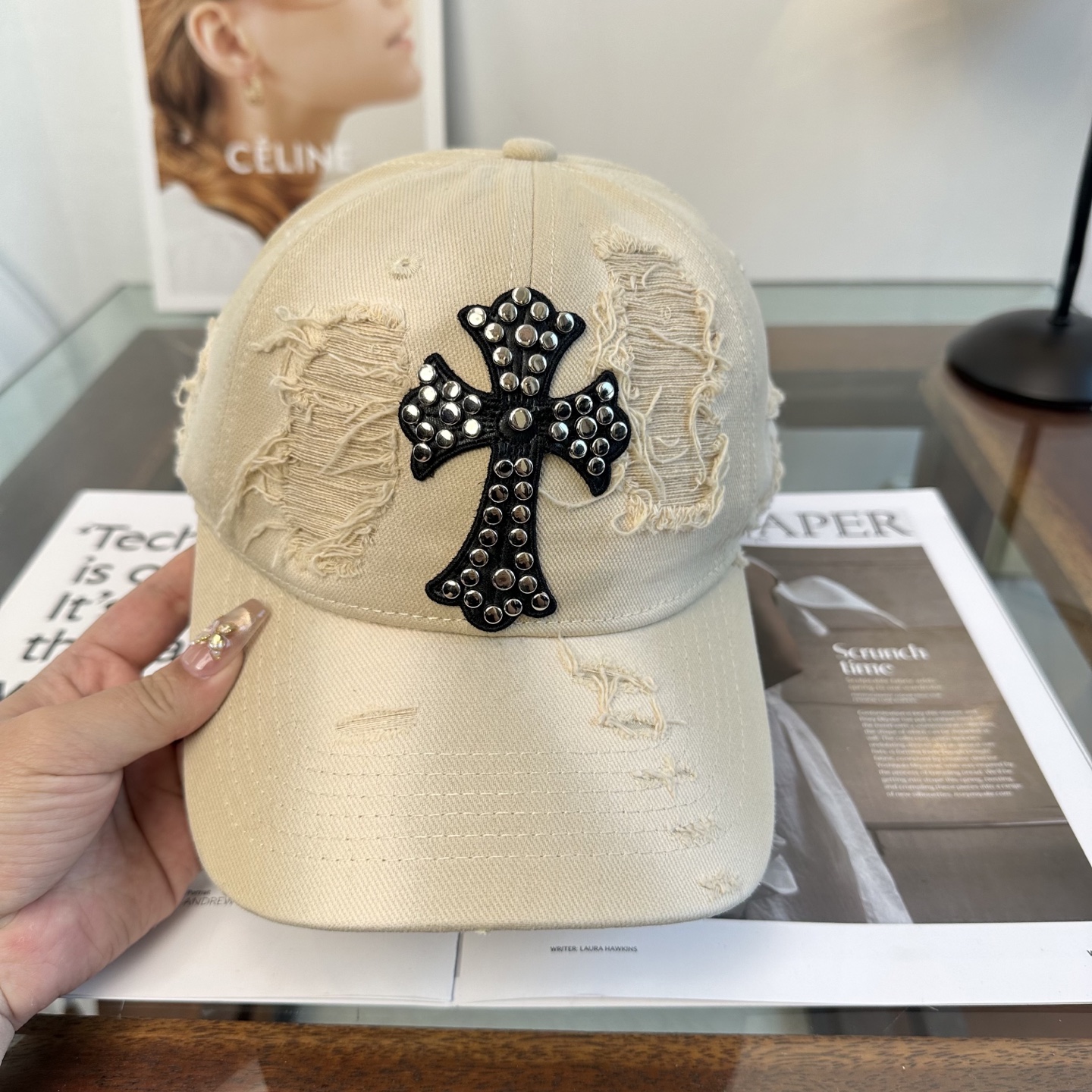 Chrome hearts 克罗心 新款十字架 高品质棒球帽，高端定制版！网红时尚博主同款！墙裂推荐！质
