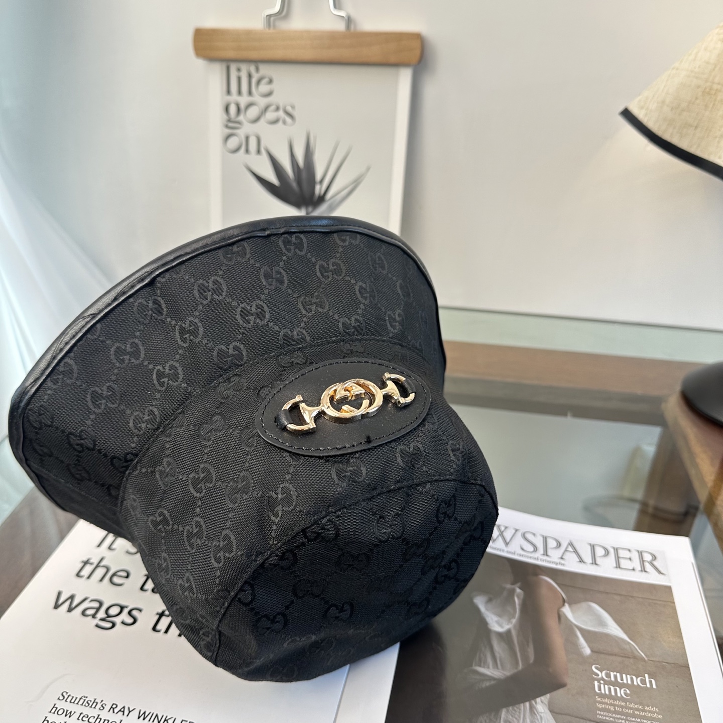 、GUCCI古奇 原单渔夫帽 专柜热卖款 轻盈透气。完美版型，对格精准无误，原厂品质，独家实物拍摄，男女