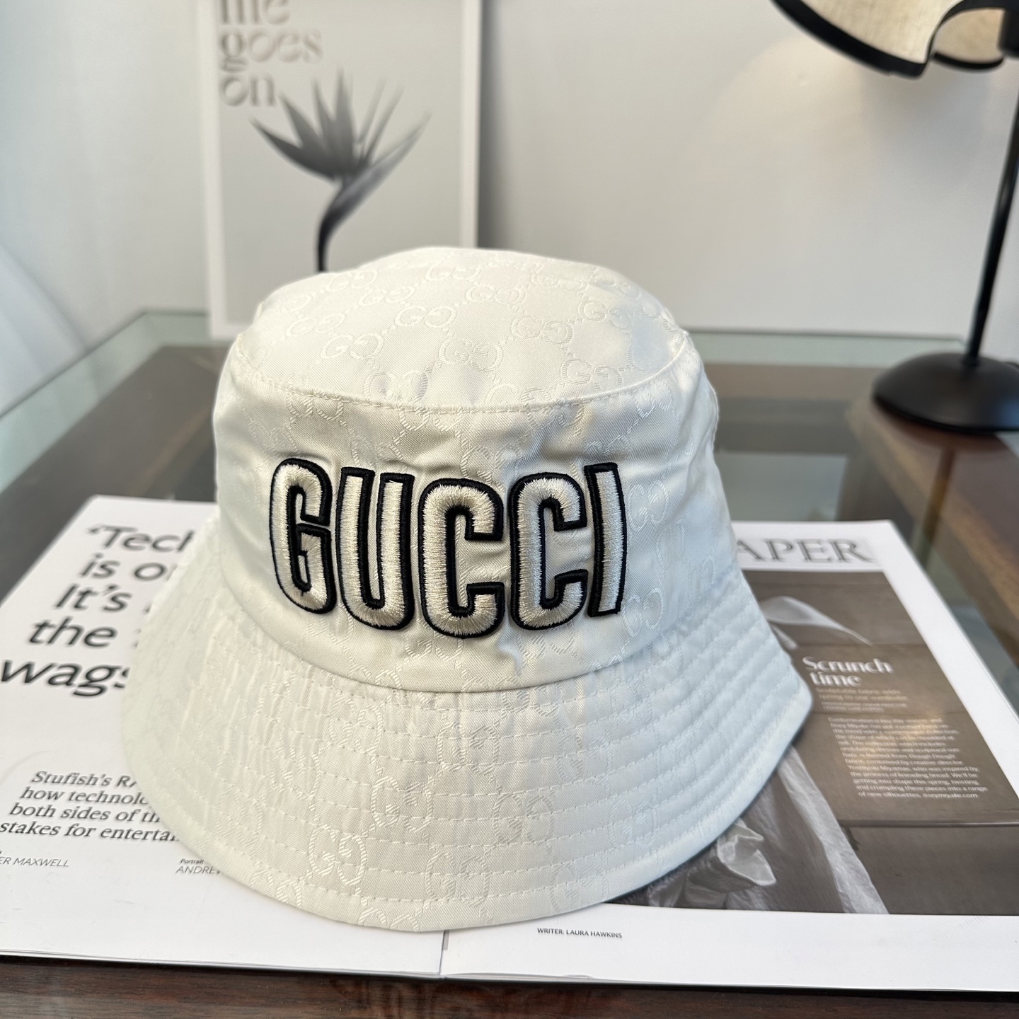 Gucci 古奇 原单渔夫帽 专柜热卖款 轻盈透气。完美版型，对格精准无误，原厂品质，独家实物拍摄，男女