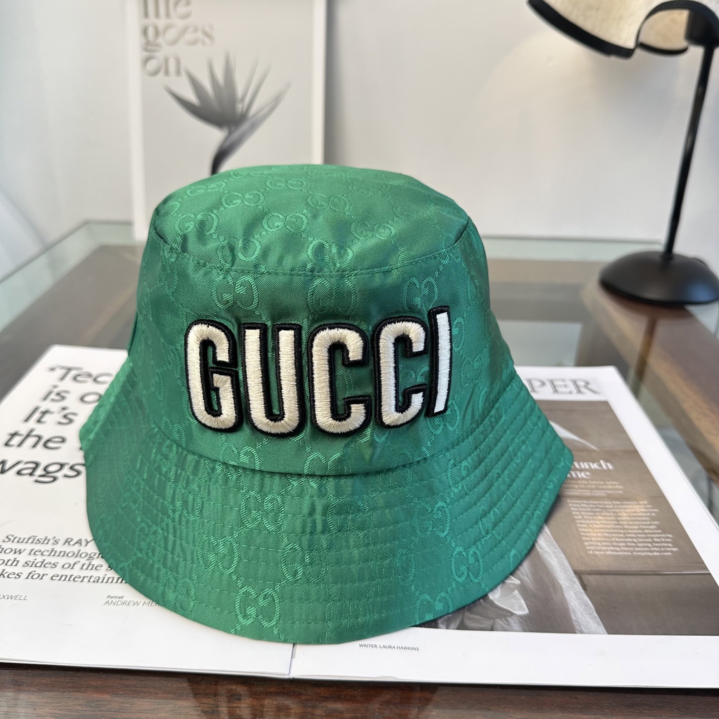 Gucci 古奇 原单渔夫帽 专柜热卖款 轻盈透气。完美版型，对格精准无误，原厂品质，独家实物拍摄，男女