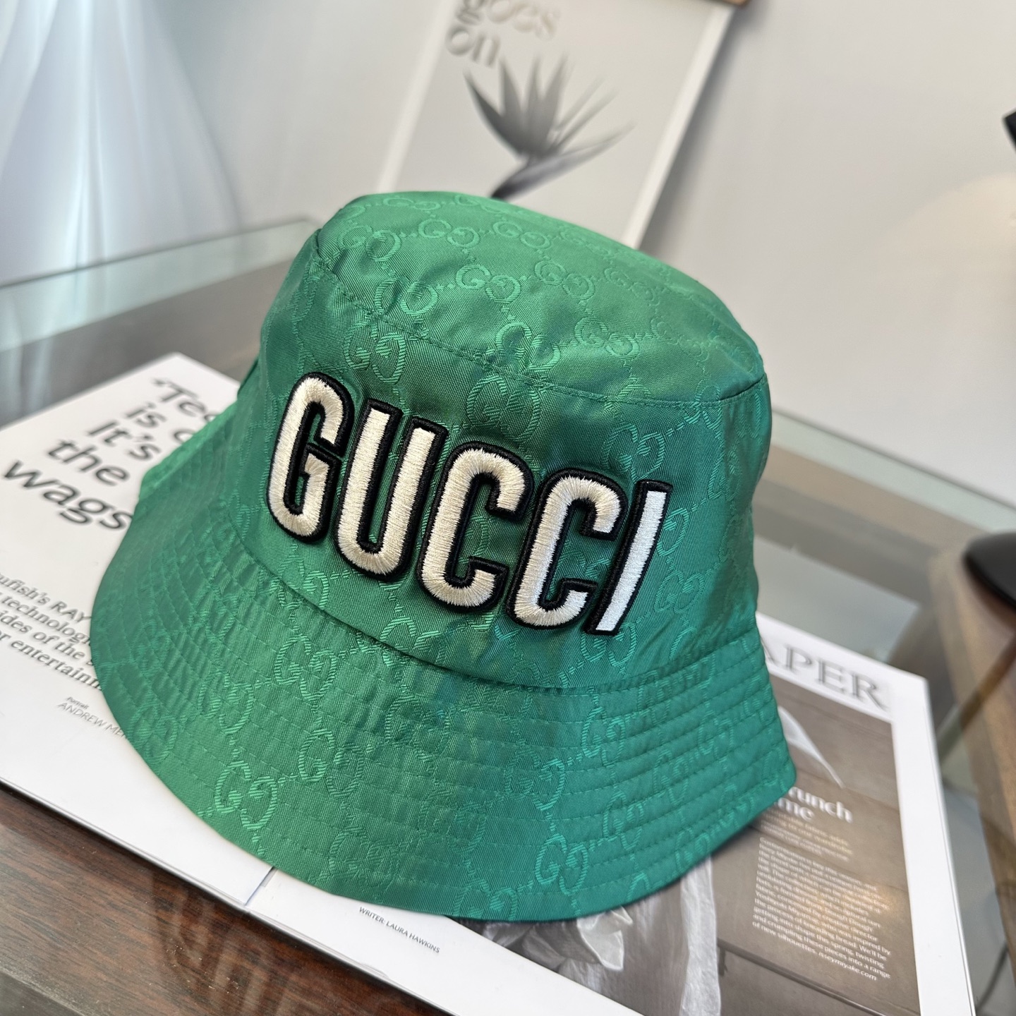 Gucci 古奇 原单渔夫帽 专柜热卖款 轻盈透气。完美版型，对格精准无误，原厂品质，独家实物拍摄，男女