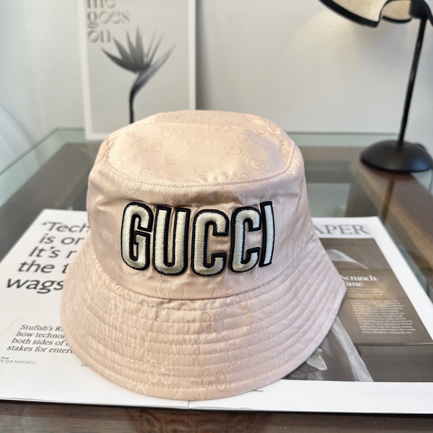 Gucci 古奇 原单渔夫帽 专柜热卖款 轻盈透气。完美版型，对格精准无误，原厂品质，独家实物拍摄，男女