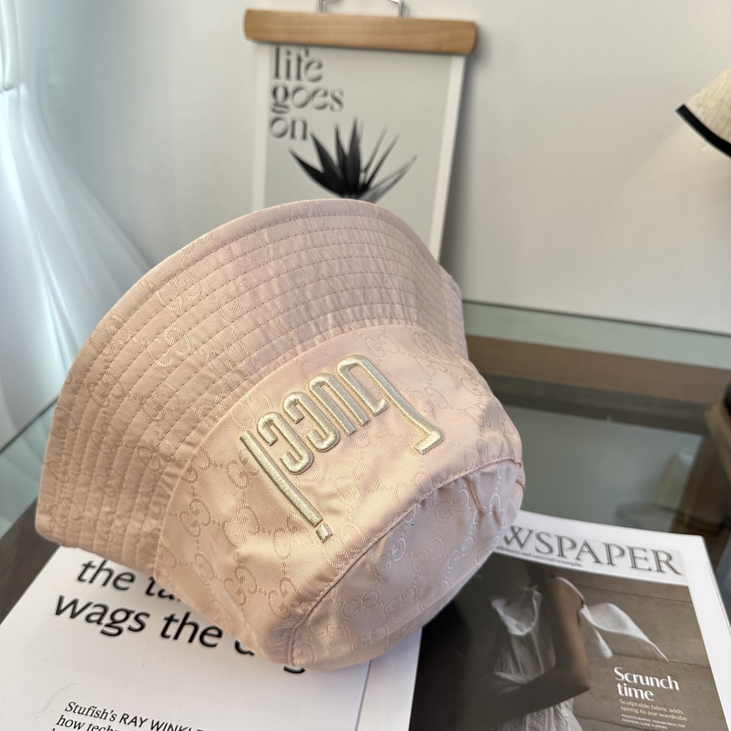 Gucci 古奇 原单渔夫帽 专柜热卖款 轻盈透气。完美版型，对格精准无误，原厂品质，独家实物拍摄，男女