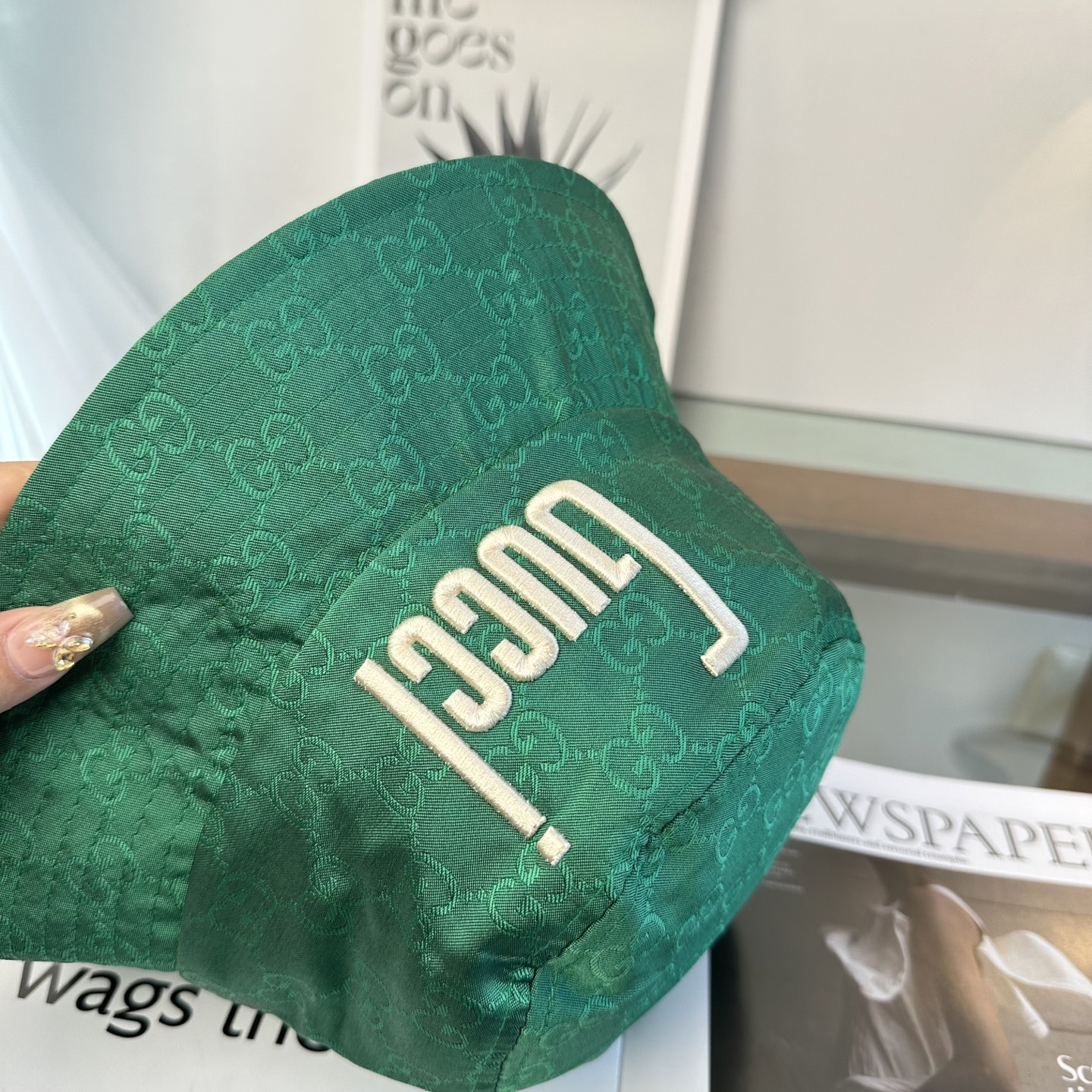 Gucci 古奇 原单渔夫帽 专柜热卖款 轻盈透气。完美版型，对格精准无误，原厂品质，独家实物拍摄，男女