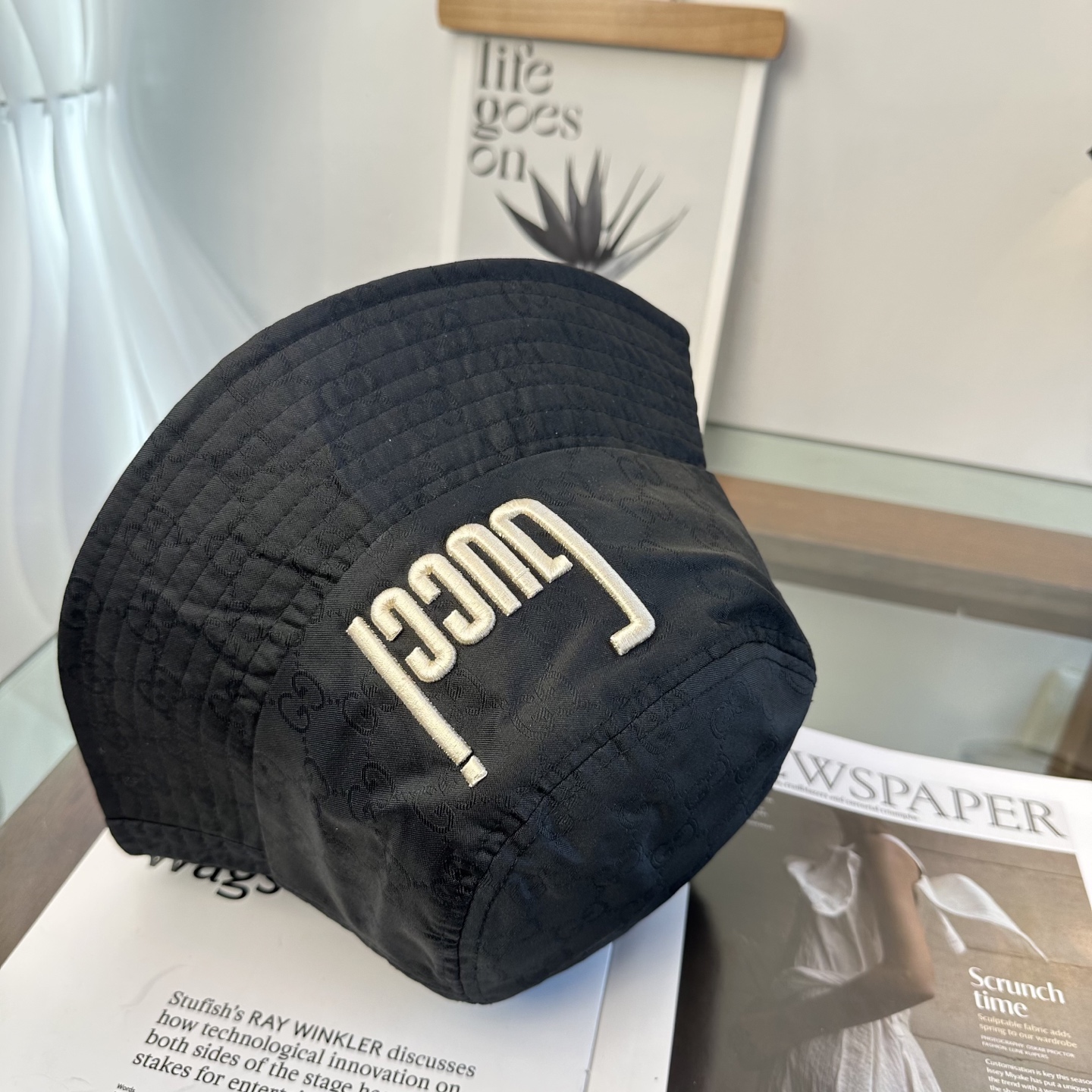 Gucci 古奇 原单渔夫帽 专柜热卖款 轻盈透气。完美版型，对格精准无误，原厂品质，独家实物拍摄，男女