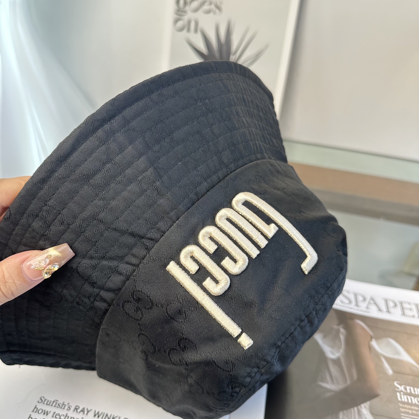 Gucci 古奇 原单渔夫帽 专柜热卖款 轻盈透气。完美版型，对格精准无误，原厂品质，独家实物拍摄，男女