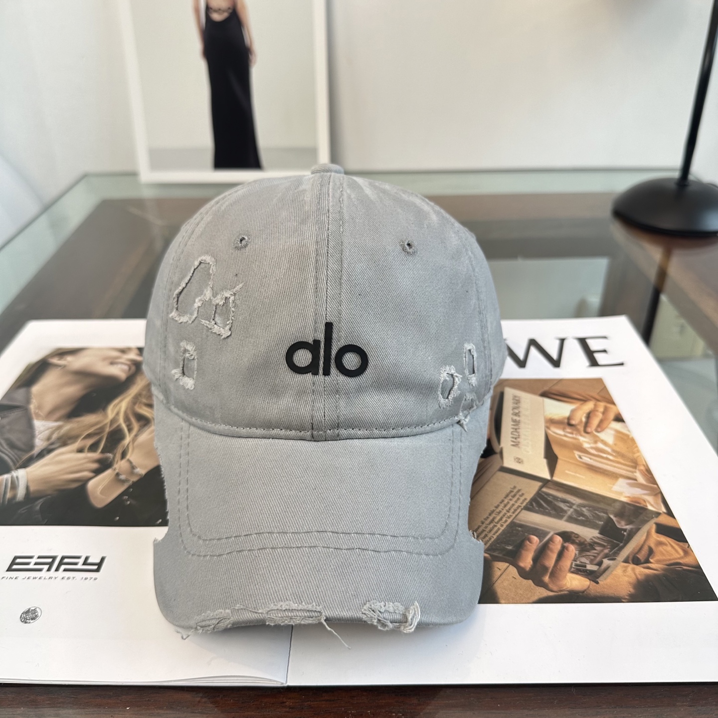 Alo 🔥爆款 新款棒球帽定制面料，简约时尚更透气，超火爆现货秒发
