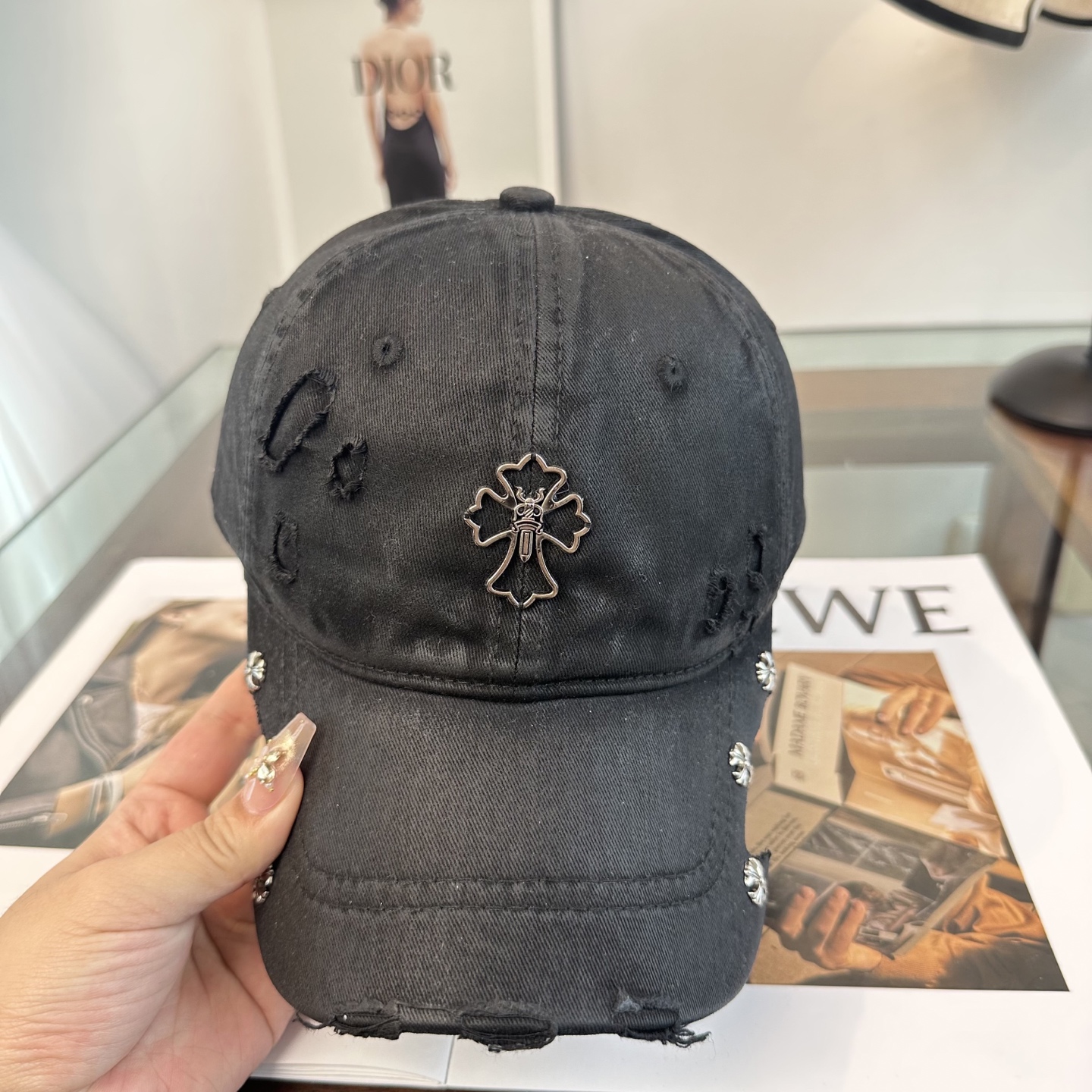 Chrome hearts 克罗心 新款十字架 高品质棒球帽，高端定制版！网红时尚博主同款！墙裂推荐！质