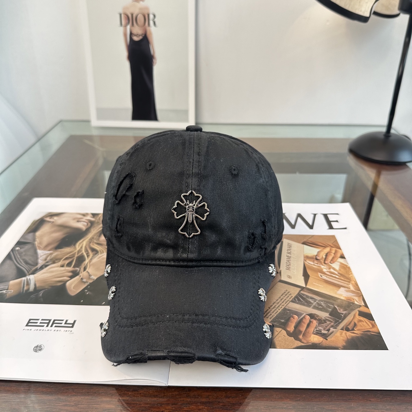 Chrome hearts 克罗心 新款十字架 高品质棒球帽，高端定制版！网红时尚博主同款！墙裂推荐！质