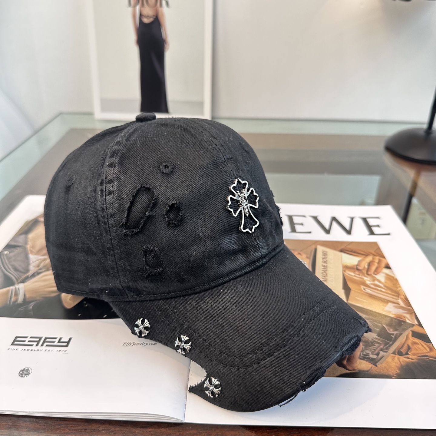 Chrome hearts 克罗心 新款十字架 高品质棒球帽，高端定制版！网红时尚博主同款！墙裂推荐！质