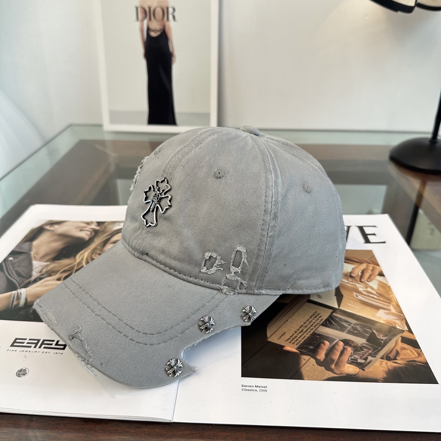 Chrome hearts 克罗心 新款十字架 高品质棒球帽，高端定制版！网红时尚博主同款！墙裂推荐！质