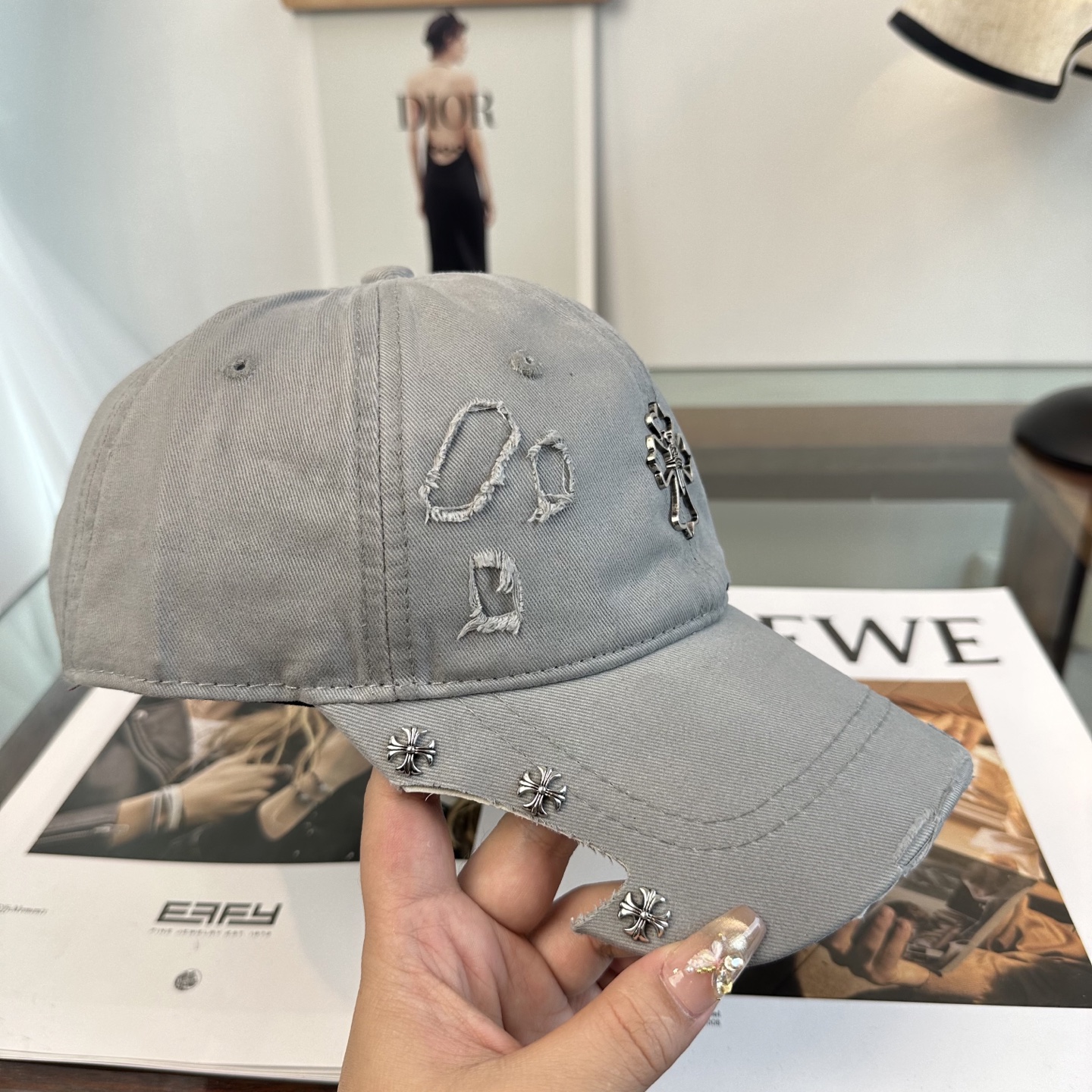 Chrome hearts 克罗心 新款十字架 高品质棒球帽，高端定制版！网红时尚博主同款！墙裂推荐！质
