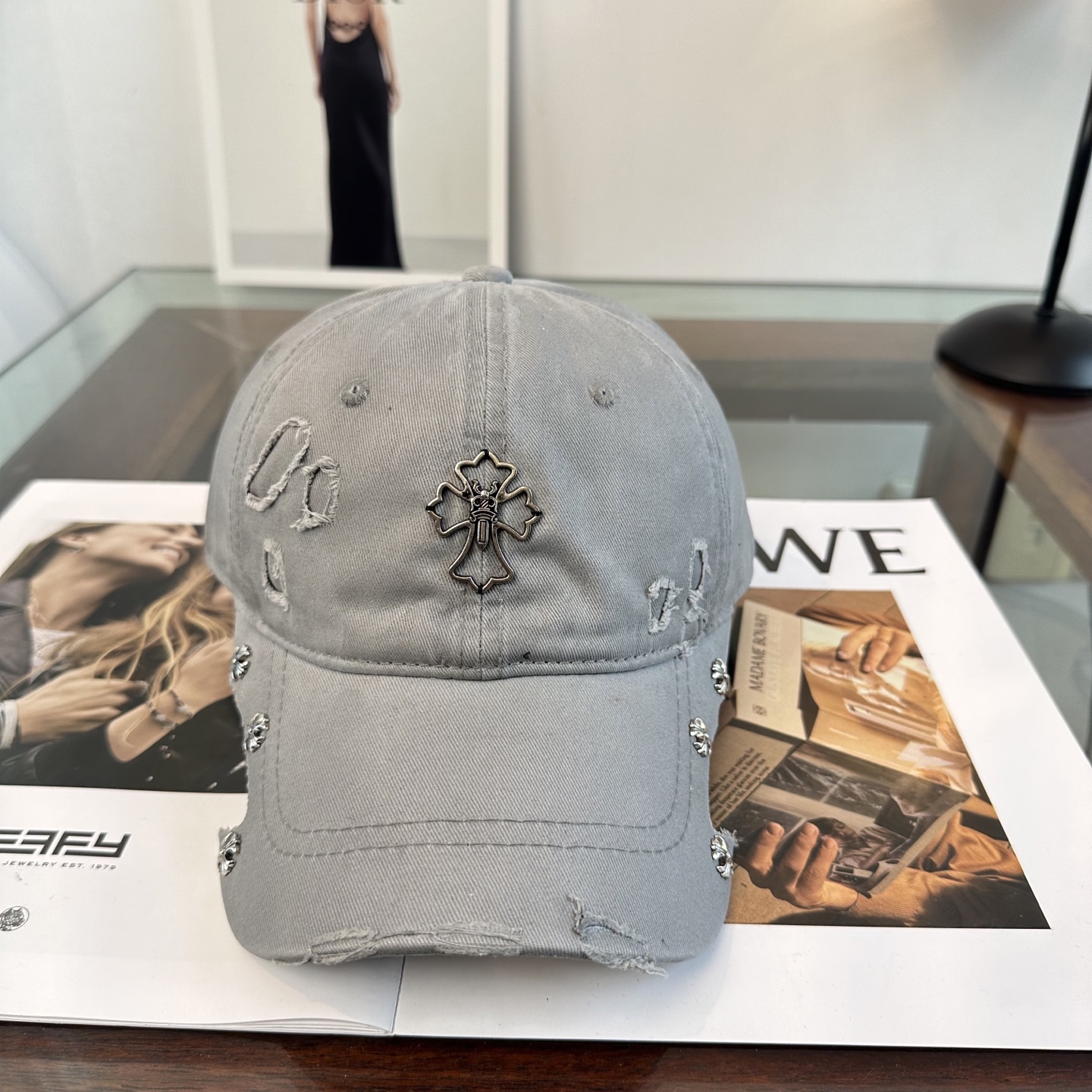 Chrome hearts 克罗心 新款十字架 高品质棒球帽，高端定制版！网红时尚博主同款！墙裂推荐！质