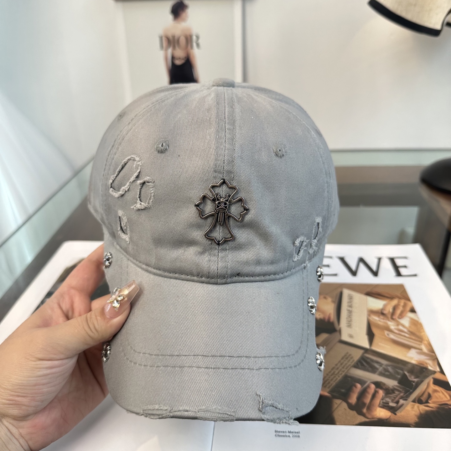 Chrome hearts 克罗心 新款十字架 高品质棒球帽，高端定制版！网红时尚博主同款！墙裂推荐！质