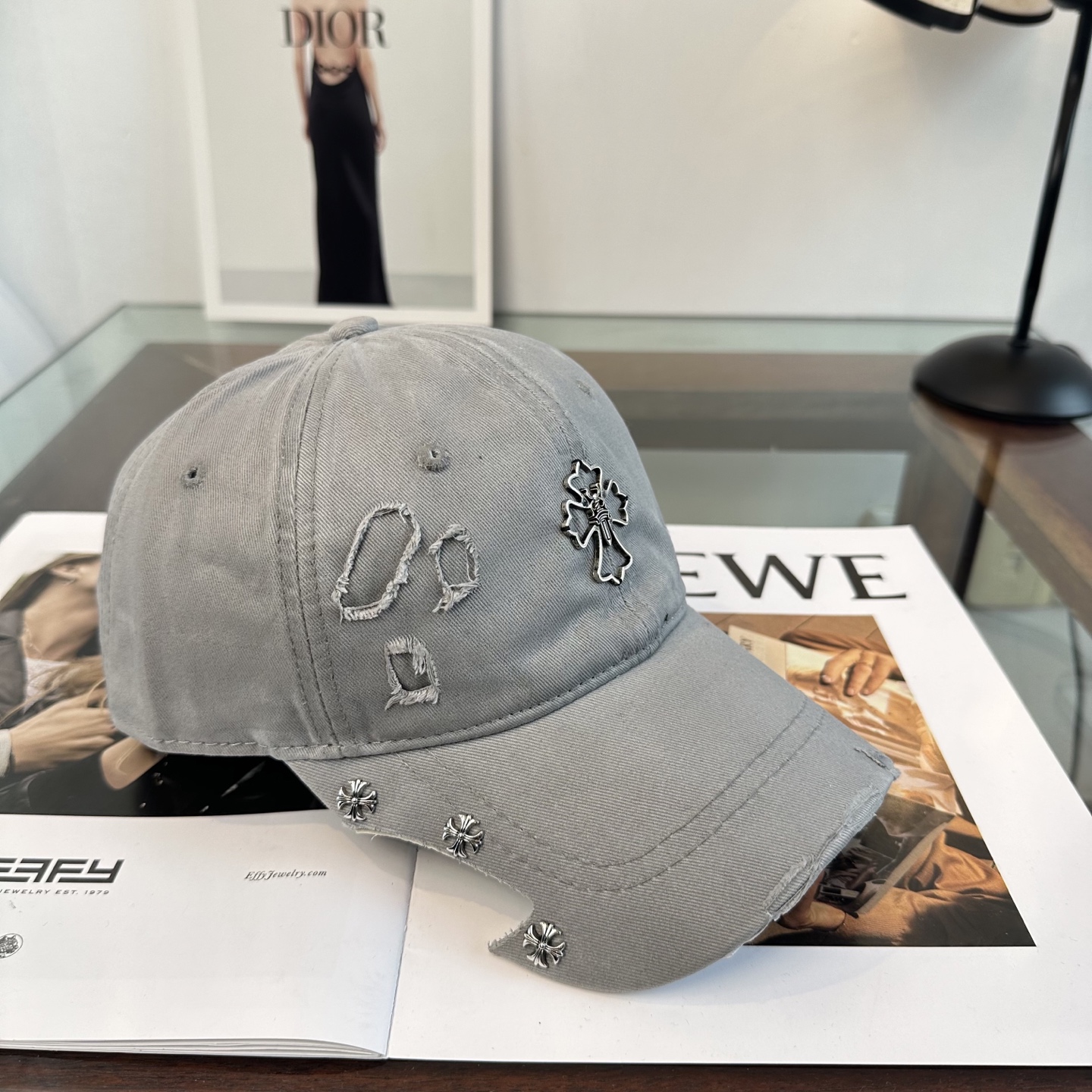 Chrome hearts 克罗心 新款十字架 高品质棒球帽，高端定制版！网红时尚博主同款！墙裂推荐！质