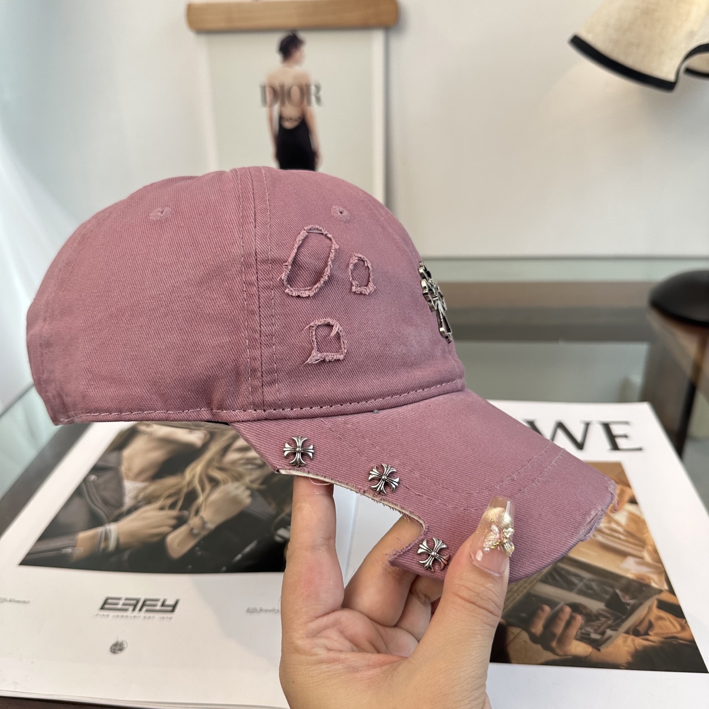 Chrome hearts 克罗心 新款十字架 高品质棒球帽，高端定制版！网红时尚博主同款！墙裂推荐！质