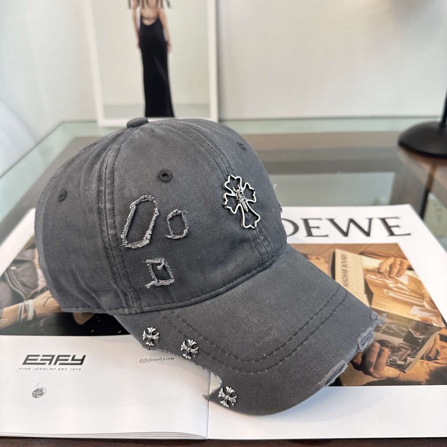 Chrome hearts 克罗心 新款十字架 高品质棒球帽，高端定制版！网红时尚博主同款！墙裂推荐！质