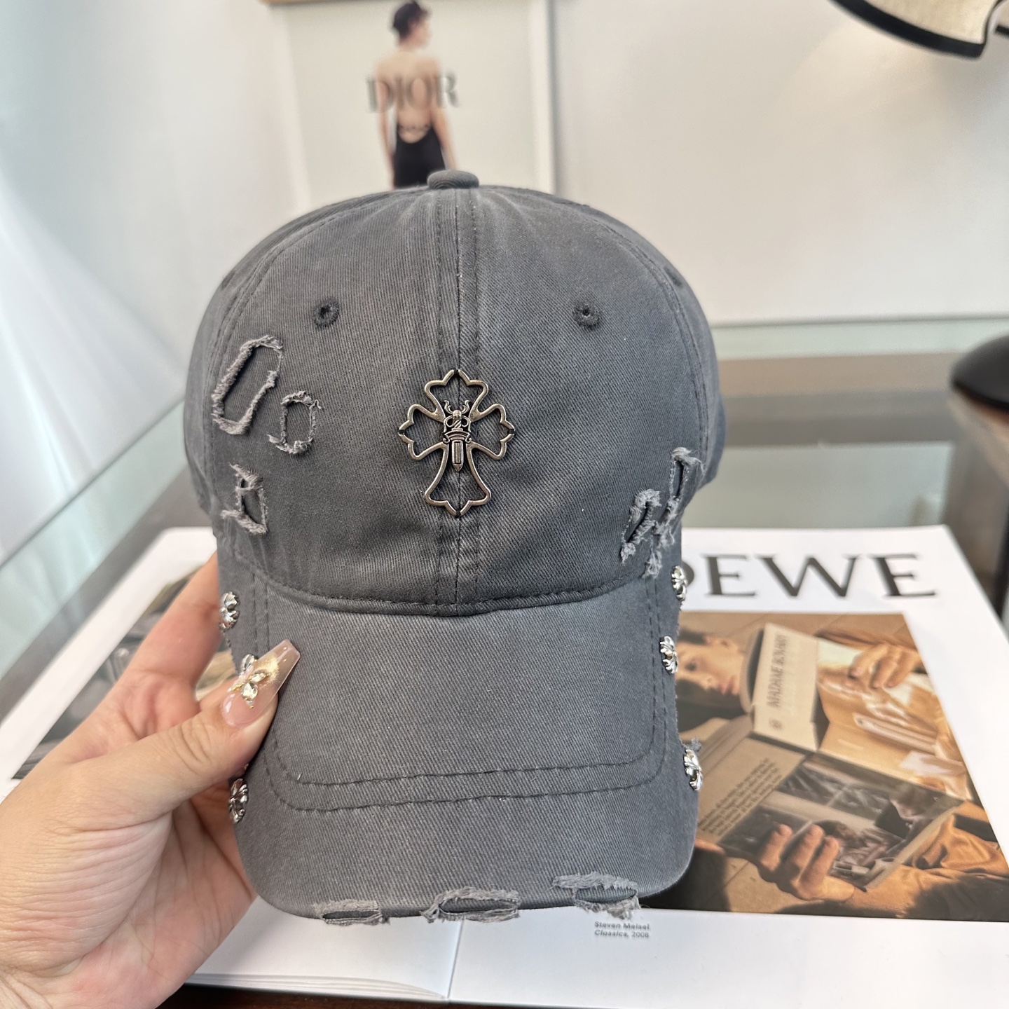 Chrome hearts 克罗心 新款十字架 高品质棒球帽，高端定制版！网红时尚博主同款！墙裂推荐！质