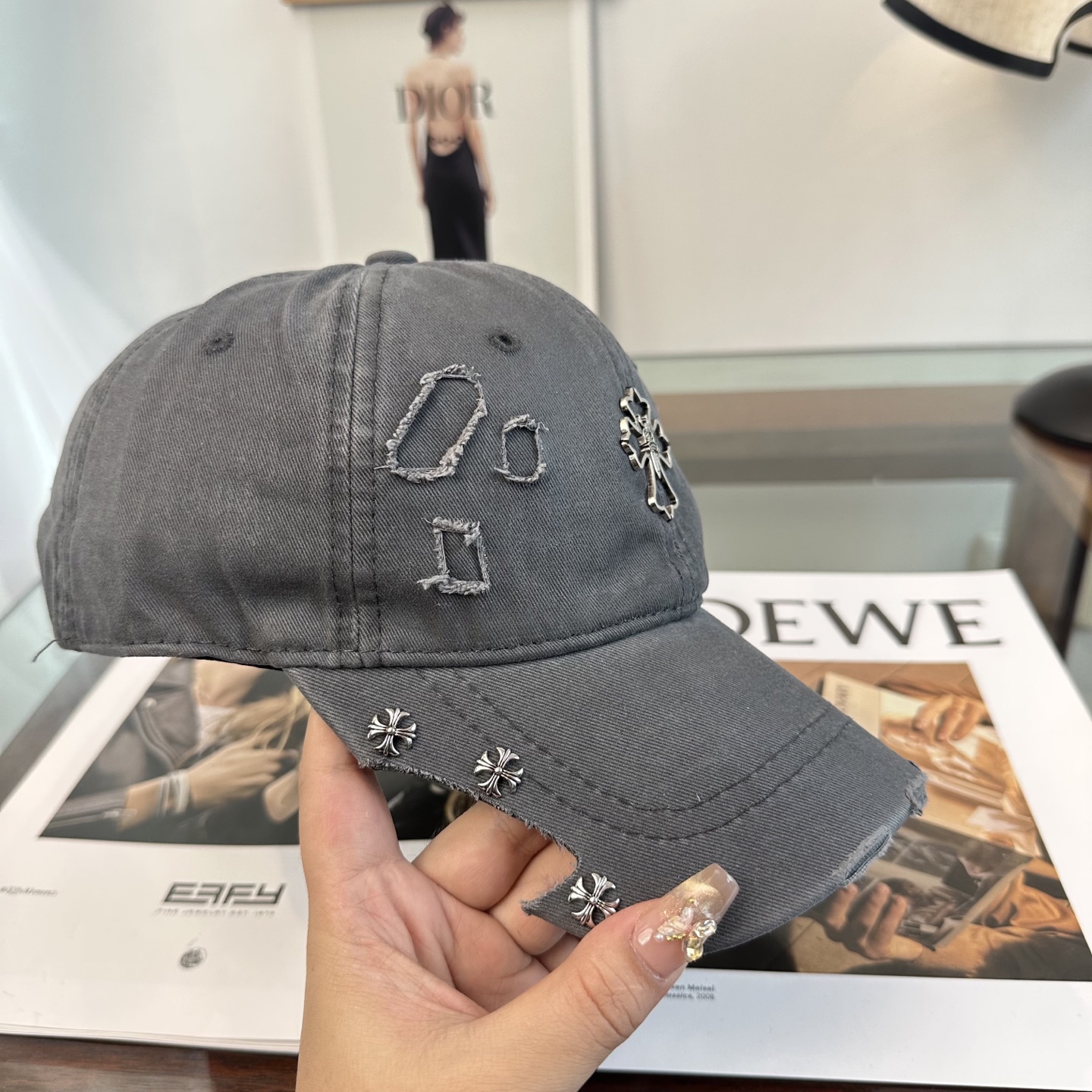 Chrome hearts 克罗心 新款十字架 高品质棒球帽，高端定制版！网红时尚博主同款！墙裂推荐！质