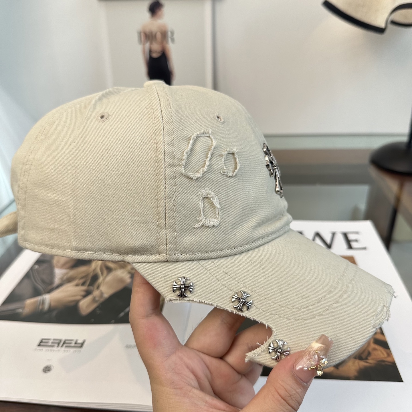Chrome hearts 克罗心 新款十字架 高品质棒球帽，高端定制版！网红时尚博主同款！墙裂推荐！质