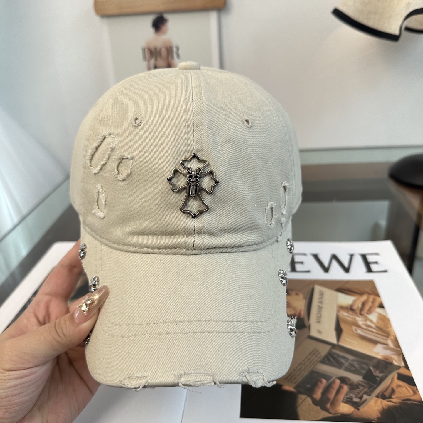 Chrome hearts 克罗心 新款十字架 高品质棒球帽，高端定制版！网红时尚博主同款！墙裂推荐！质