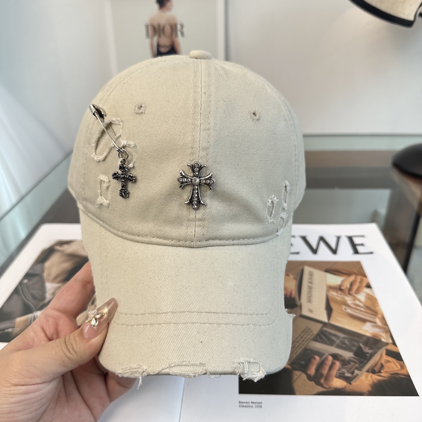 Chrome hearts 克罗心 新款十字架 高品质棒球帽，高端定制版！网红时尚博主同款！墙裂推荐！质