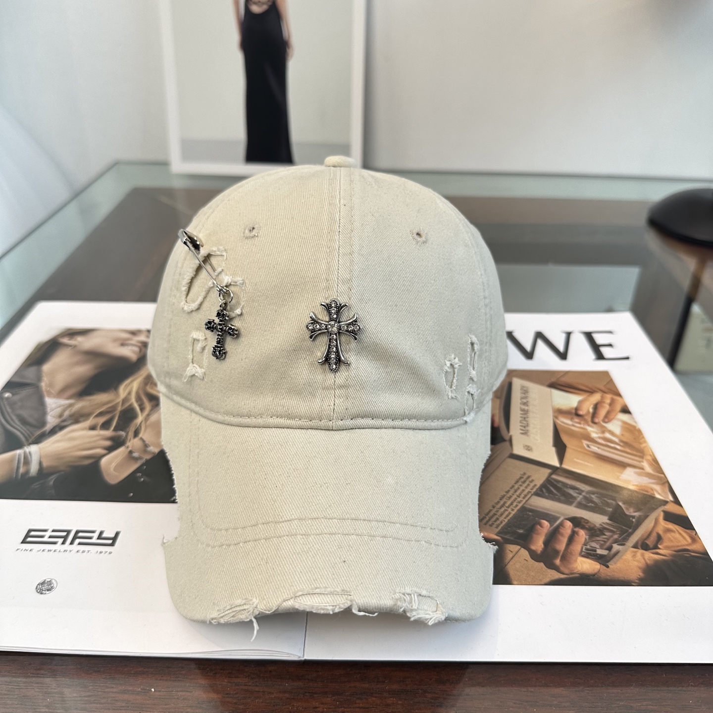 Chrome hearts 克罗心 新款十字架 高品质棒球帽，高端定制版！网红时尚博主同款！墙裂推荐！质