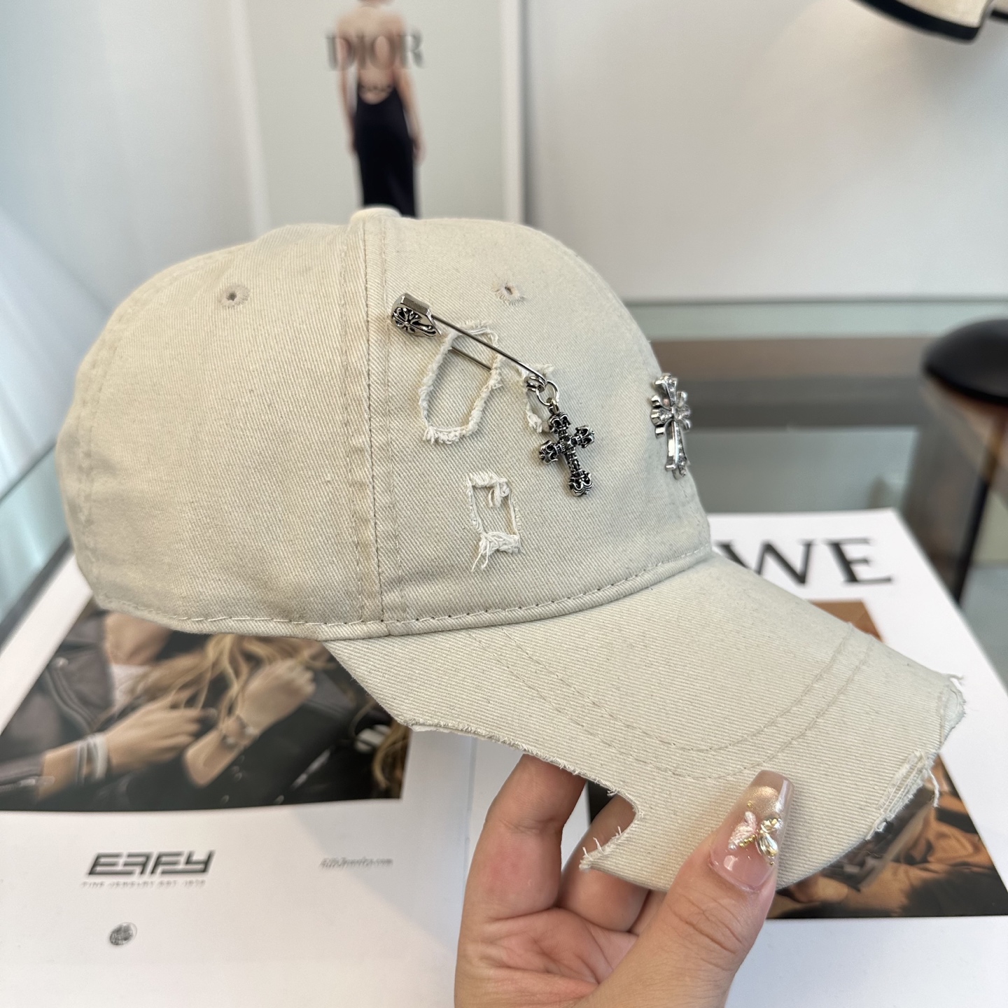 Chrome hearts 克罗心 新款十字架 高品质棒球帽，高端定制版！网红时尚博主同款！墙裂推荐！质