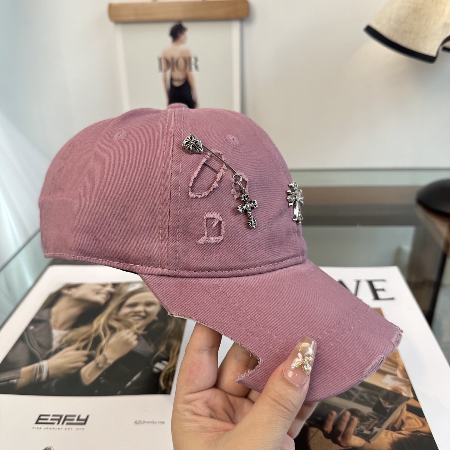 Chrome hearts 克罗心 新款十字架 高品质棒球帽，高端定制版！网红时尚博主同款！墙裂推荐！质