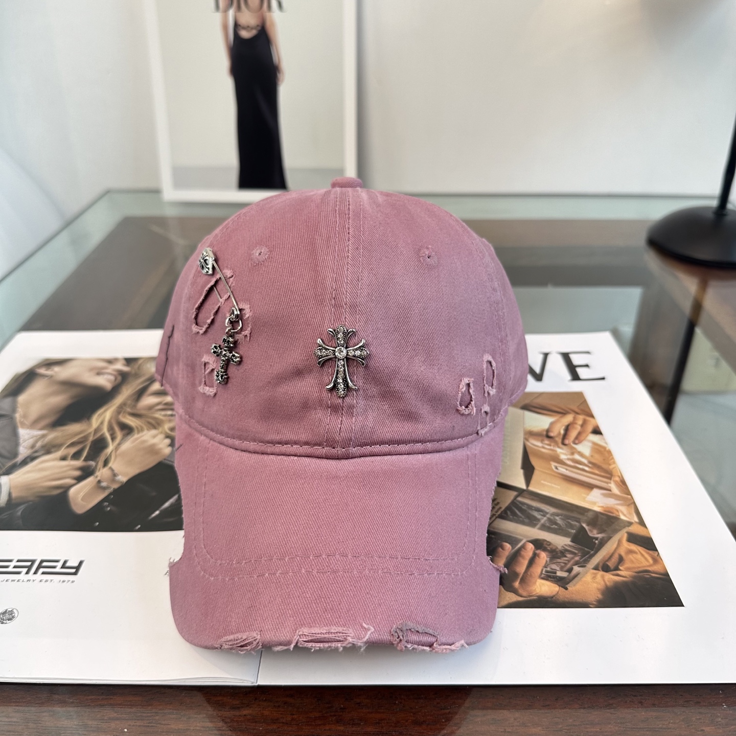 Chrome hearts 克罗心 新款十字架 高品质棒球帽，高端定制版！网红时尚博主同款！墙裂推荐！质