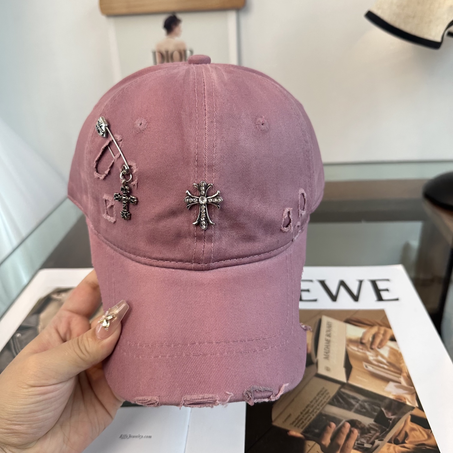 Chrome hearts 克罗心 新款十字架 高品质棒球帽，高端定制版！网红时尚博主同款！墙裂推荐！质