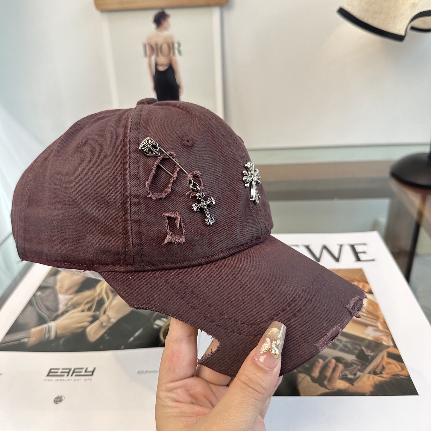 Chrome hearts 克罗心 新款十字架 高品质棒球帽，高端定制版！网红时尚博主同款！墙裂推荐！质