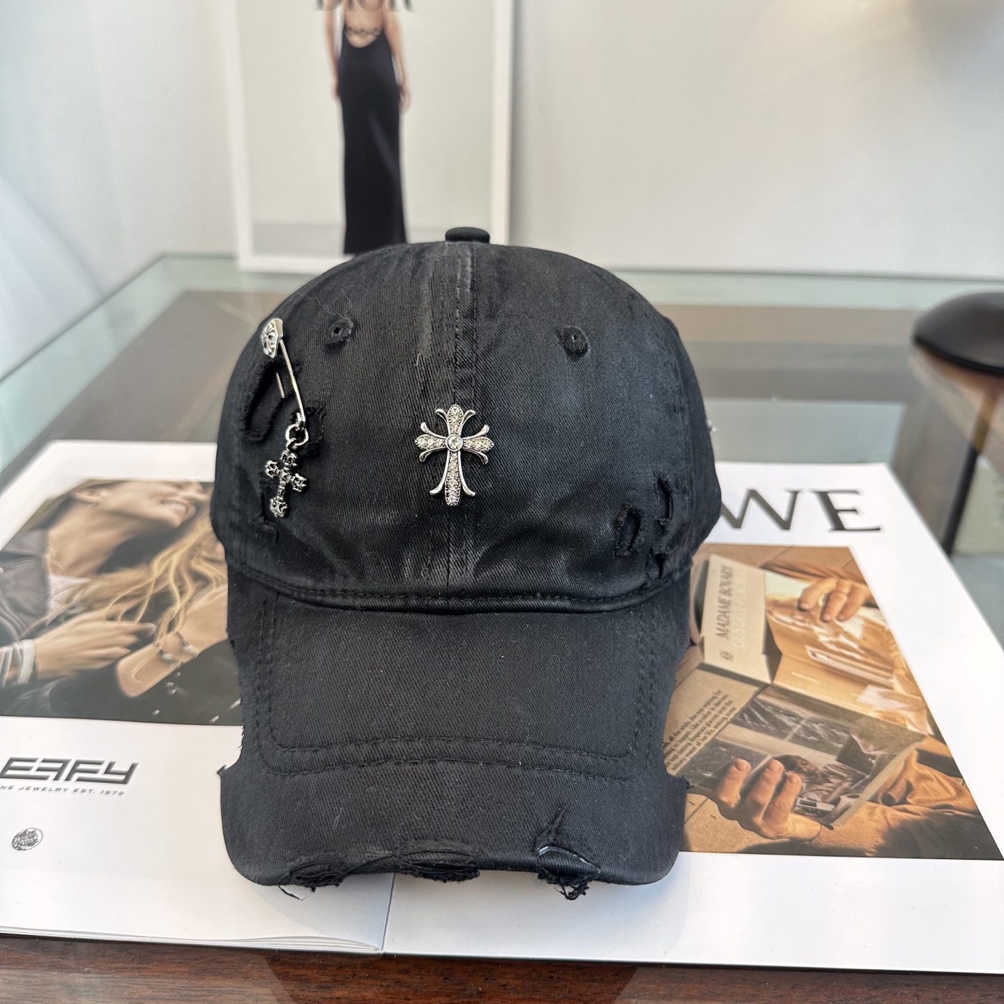 Chrome hearts 克罗心 新款十字架 高品质棒球帽，高端定制版！网红时尚博主同款！墙裂推荐！质