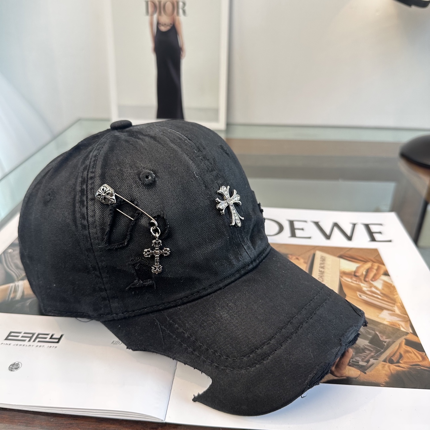 Chrome hearts 克罗心 新款十字架 高品质棒球帽，高端定制版！网红时尚博主同款！墙裂推荐！质