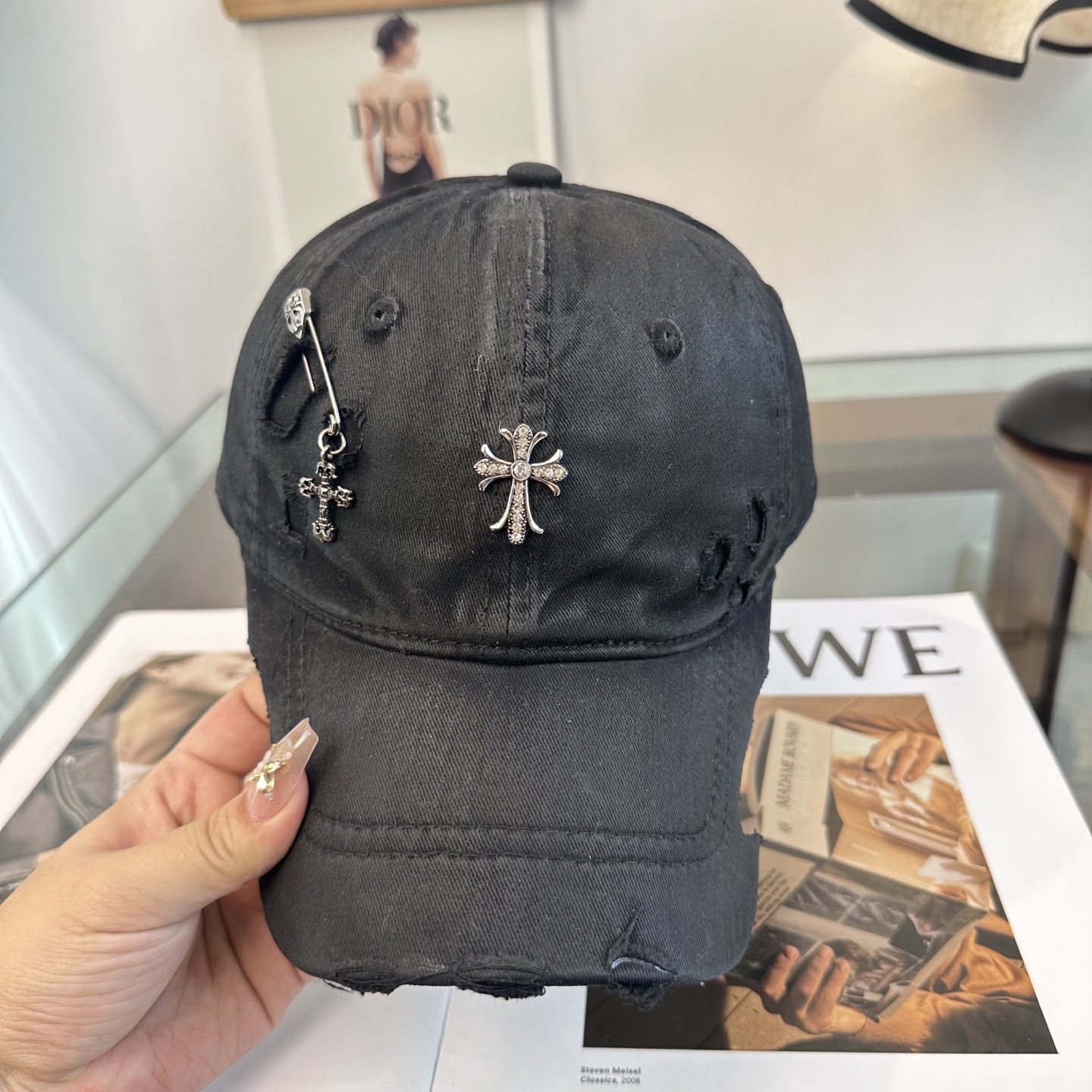 Chrome hearts 克罗心 新款十字架 高品质棒球帽，高端定制版！网红时尚博主同款！墙裂推荐！质