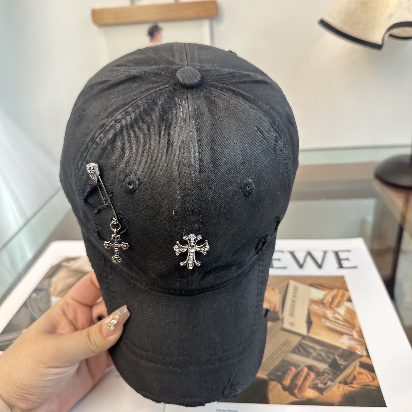 Chrome hearts 克罗心 新款十字架 高品质棒球帽，高端定制版！网红时尚博主同款！墙裂推荐！质