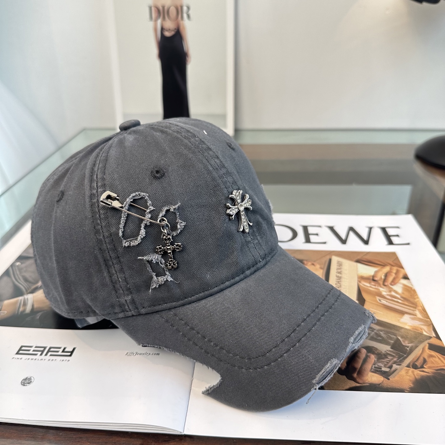 Chrome hearts 克罗心 新款十字架 高品质棒球帽，高端定制版！网红时尚博主同款！墙裂推荐！质