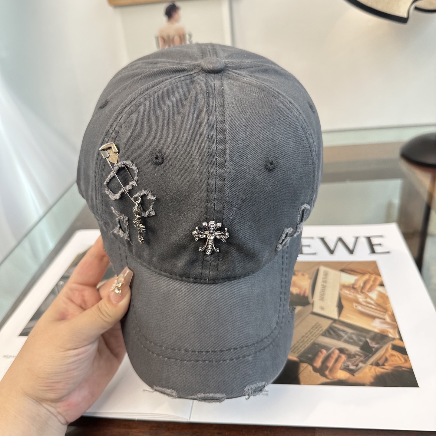 Chrome hearts 克罗心 新款十字架 高品质棒球帽，高端定制版！网红时尚博主同款！墙裂推荐！质