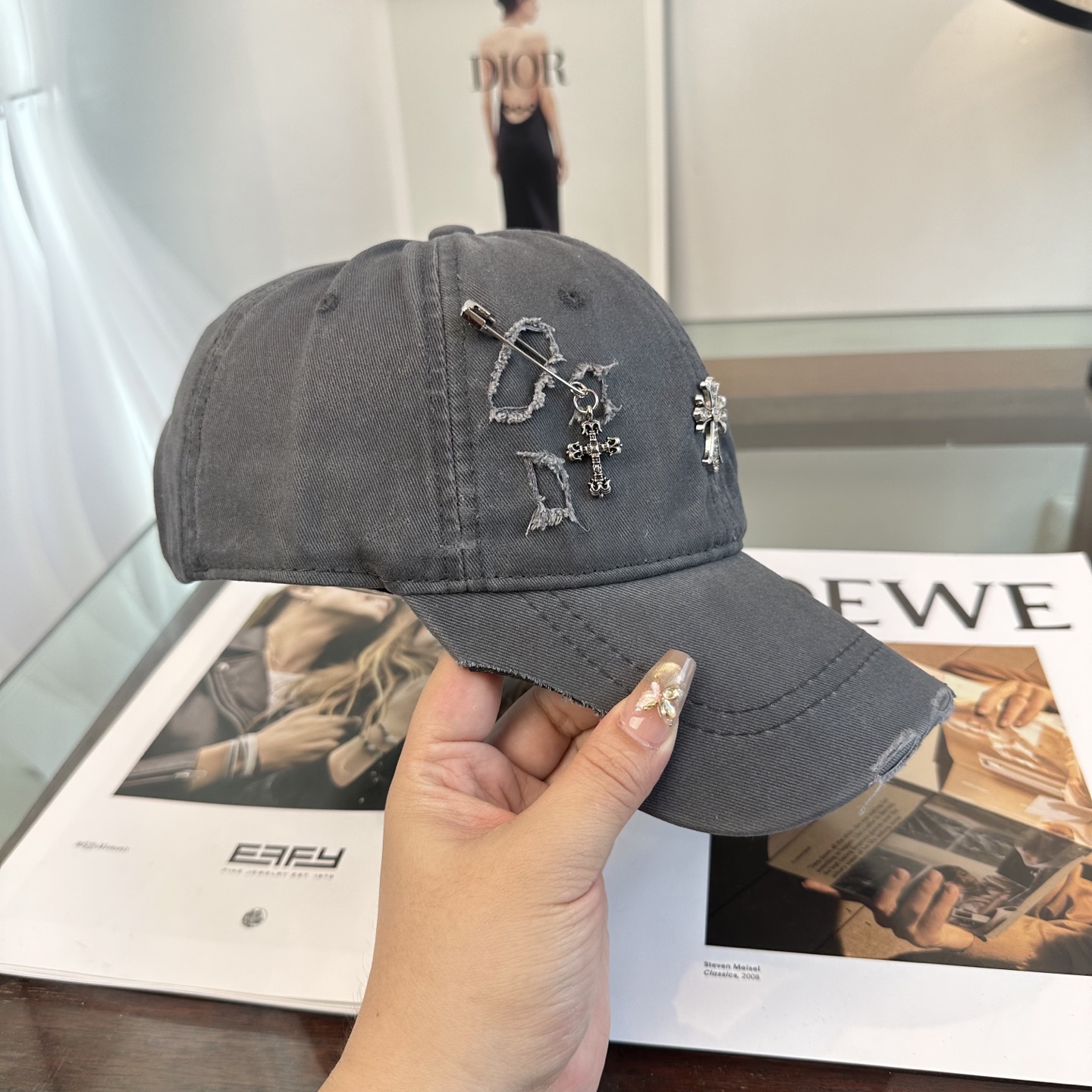 Chrome hearts 克罗心 新款十字架 高品质棒球帽，高端定制版！网红时尚博主同款！墙裂推荐！质