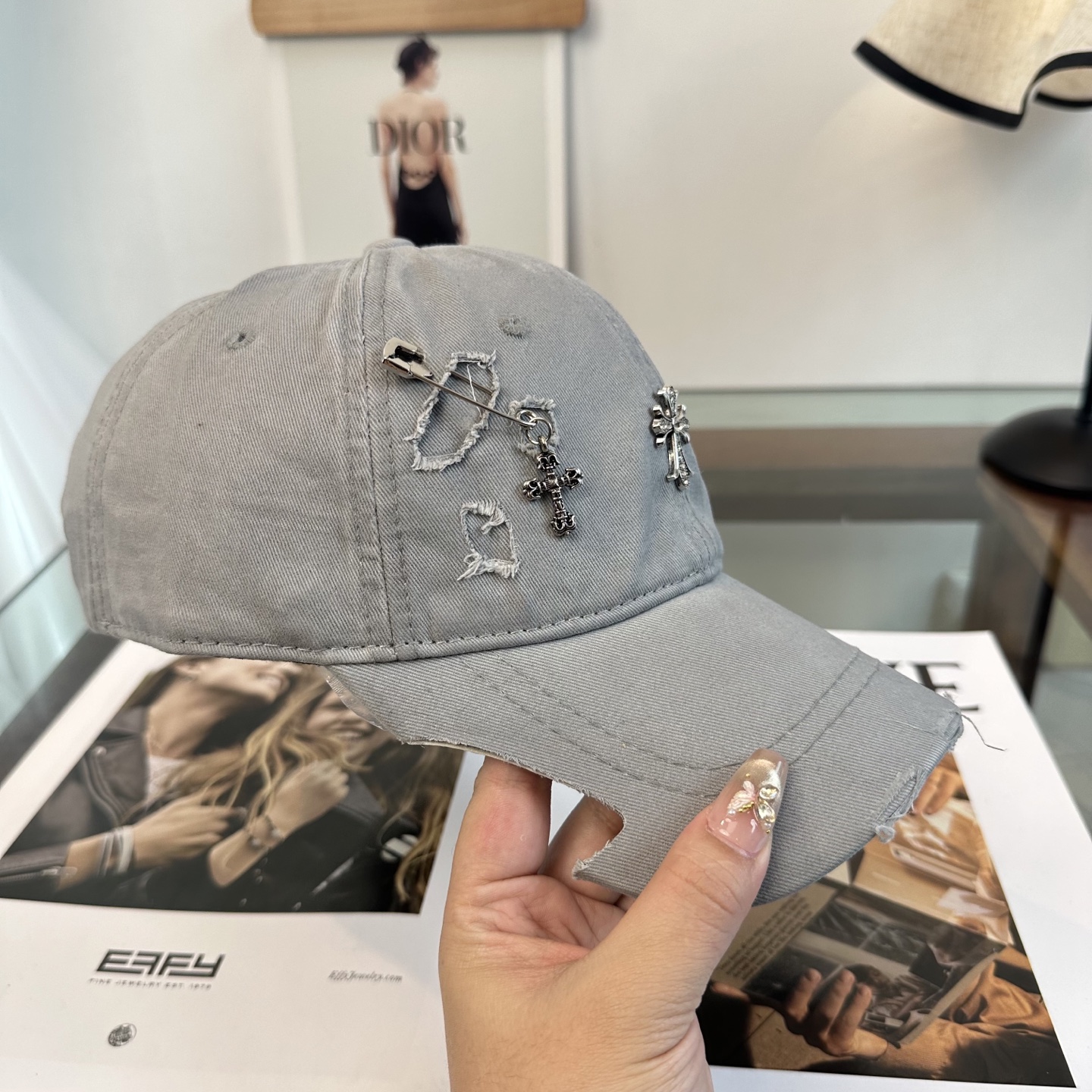Chrome hearts 克罗心 新款十字架 高品质棒球帽，高端定制版！网红时尚博主同款！墙裂推荐！质