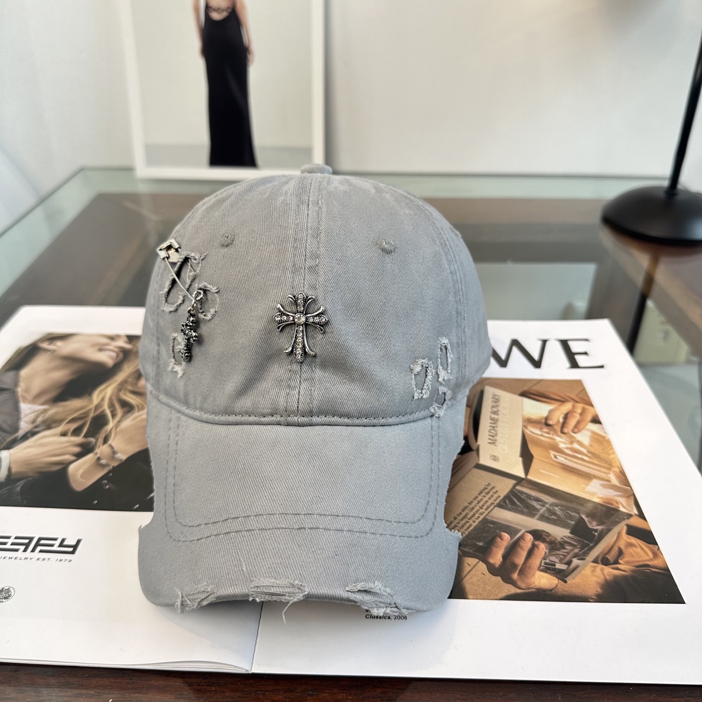 Chrome hearts 克罗心 新款十字架 高品质棒球帽，高端定制版！网红时尚博主同款！墙裂推荐！质