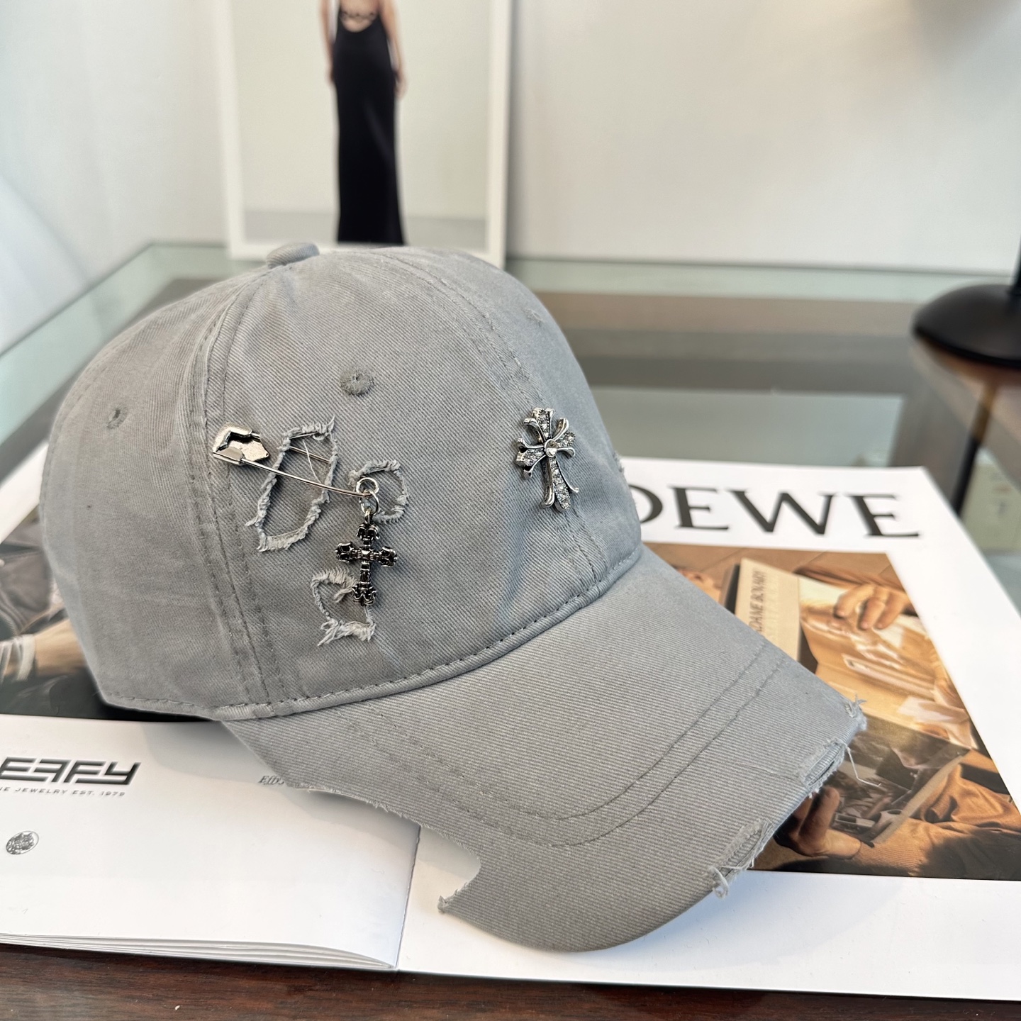 Chrome hearts 克罗心 新款十字架 高品质棒球帽，高端定制版！网红时尚博主同款！墙裂推荐！质