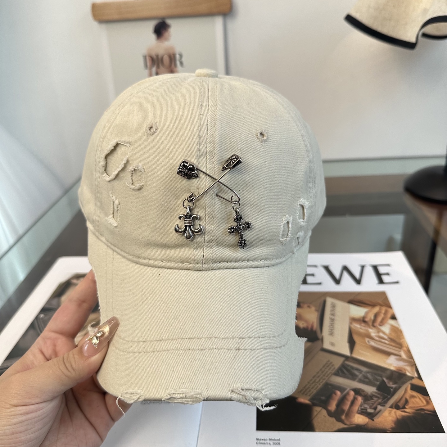Chrome hearts 克罗心 新款十字架 高品质棒球帽，高端定制版！网红时尚博主同款！墙裂推荐！质