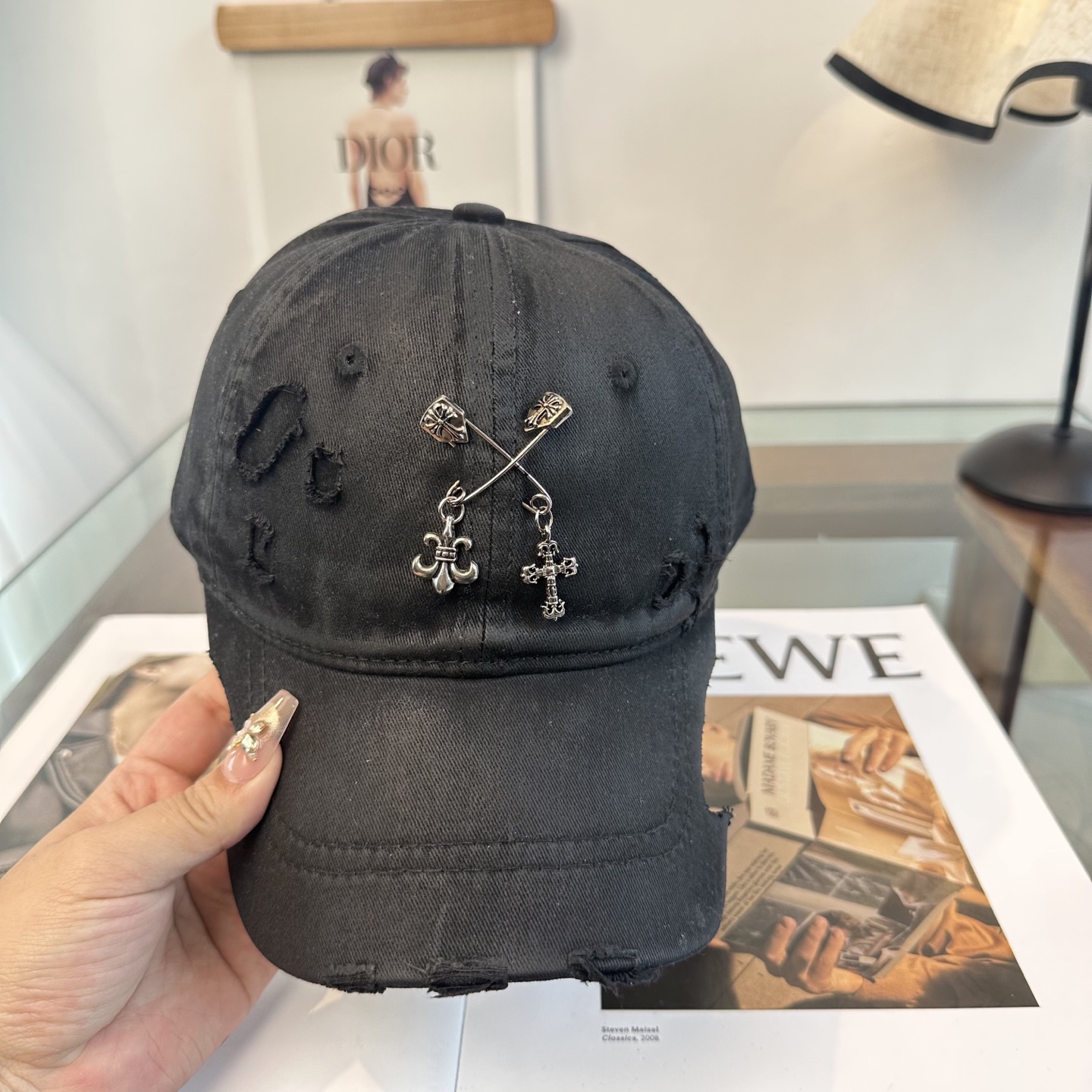 Chrome hearts 克罗心 新款十字架 高品质棒球帽，高端定制版！网红时尚博主同款！墙裂推荐！质
