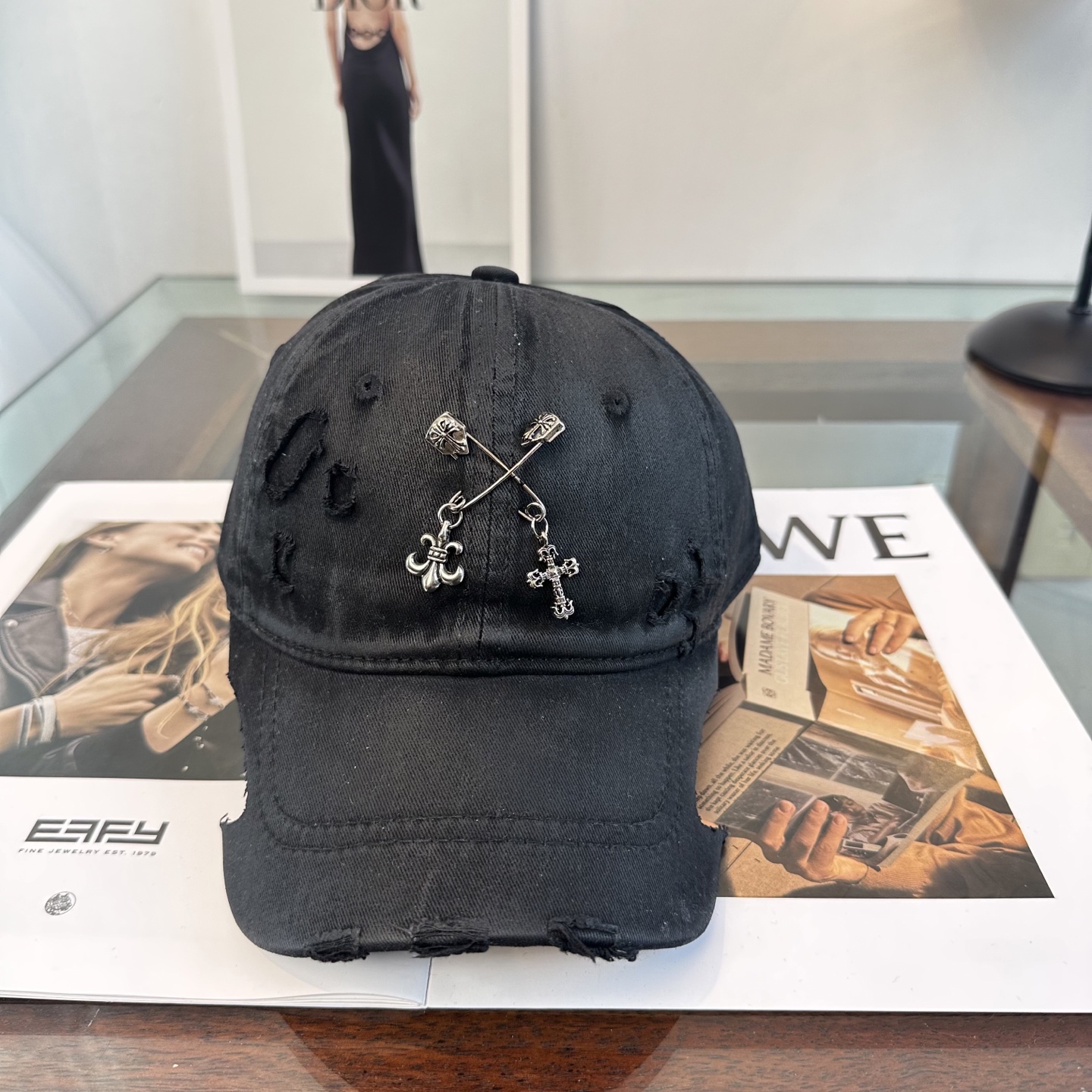 Chrome hearts 克罗心 新款十字架 高品质棒球帽，高端定制版！网红时尚博主同款！墙裂推荐！质