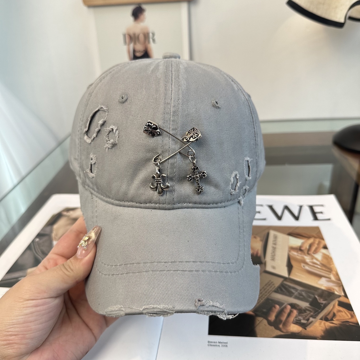 Chrome hearts 克罗心 新款十字架 高品质棒球帽，高端定制版！网红时尚博主同款！墙裂推荐！质