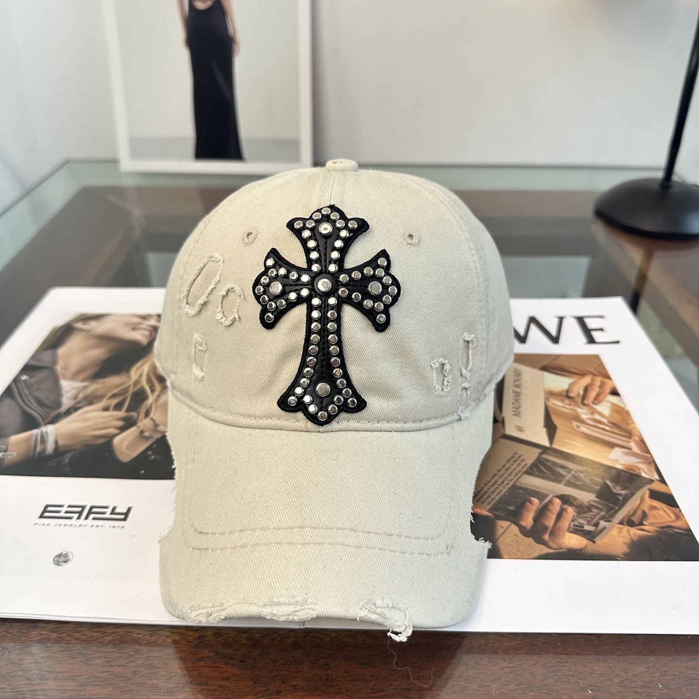 Chrome hearts 克罗心 新款十字架 高品质棒球帽，高端定制版！网红时尚博主同款！墙裂推荐！质