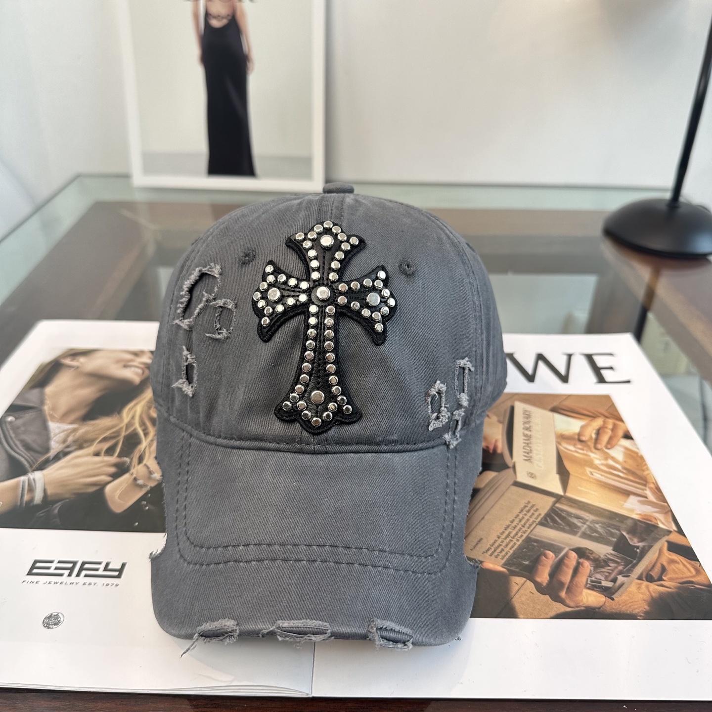 Chrome hearts 克罗心 新款十字架 高品质棒球帽，高端定制版！网红时尚博主同款！墙裂推荐！质